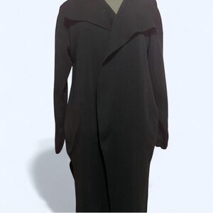 Love Tree Elegant Black Trench Coat